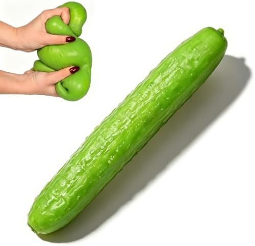 Green Cucumber Squishy Slow Rising Squeeze Stress Relief Toy