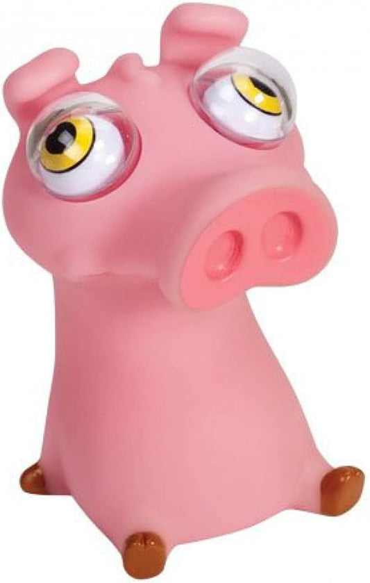 Pink pig eyeball squishy with pop-out bug eyes