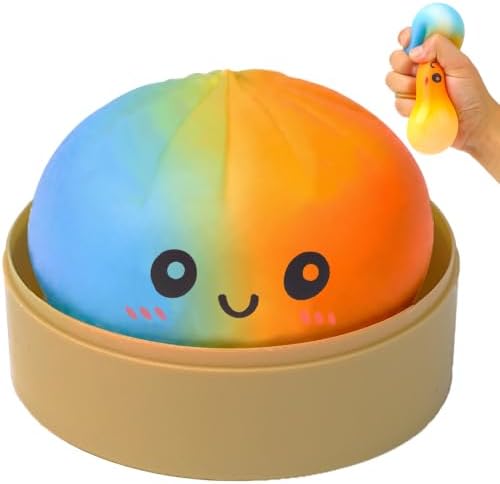 Rainbow tie dye dumpling squishy