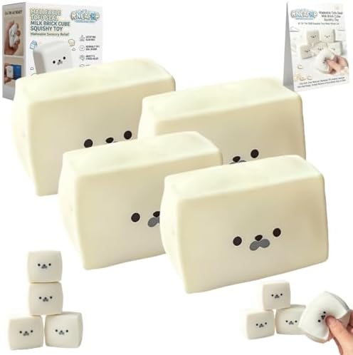 Value pack milk carton squishy 4 soft slow rebound fidgets