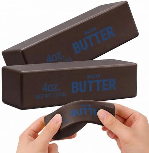 Two dark chocolate squishy butter sticks