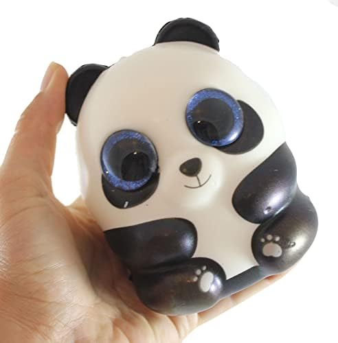 big panda squishy with blue eyes scented slow rising