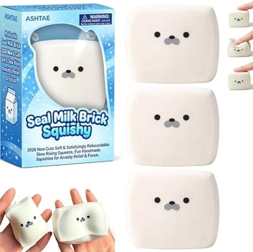 3 pack milk carton squishy squeezy sensory fidget toys
