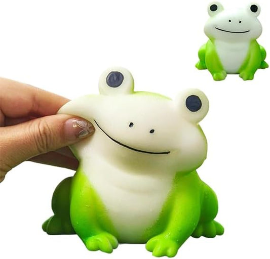 Green kawaii frog squishy slow rising squeeze toy