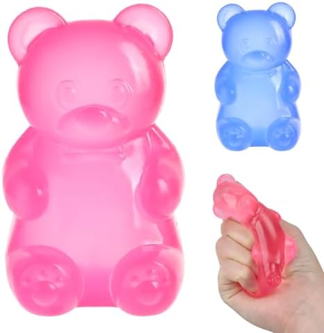 Red gummy bear squishy slow rising jelly squeeze toy