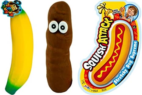Stretchy hot dog squishy set slow rising squeeze stress relief toy