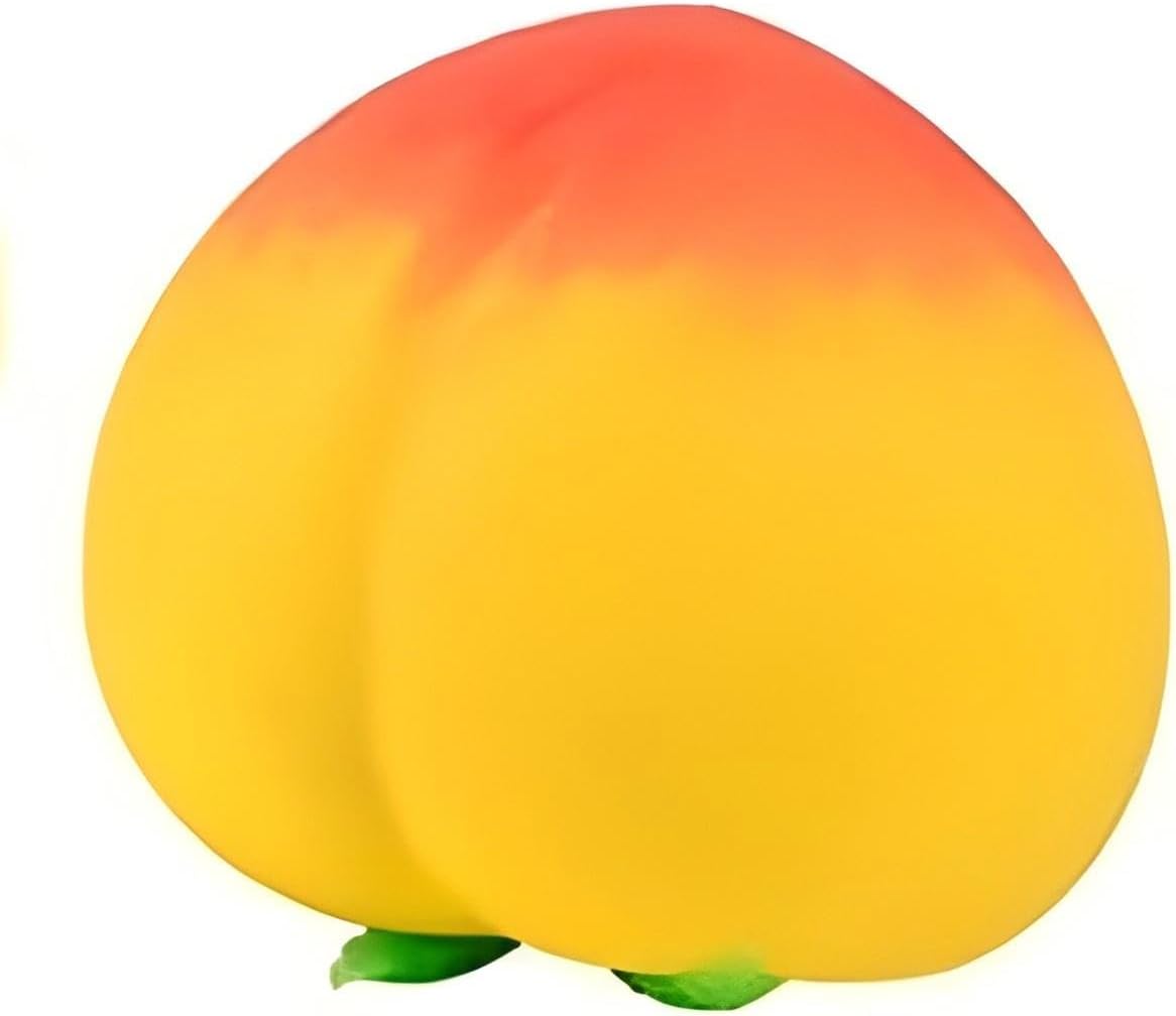 Yellow peach squishy soft slow rising stress relief fruit toy
