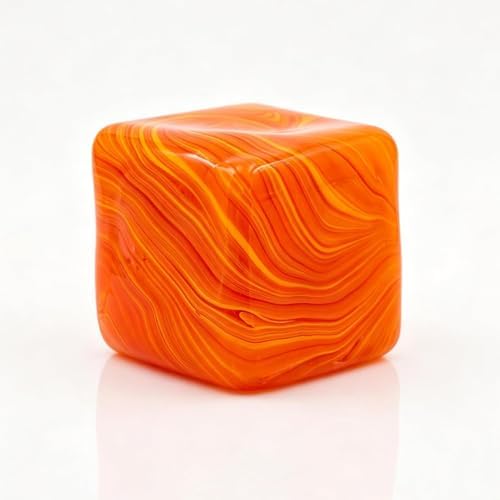 orange marble gel ball squishy swirl squeeze cube