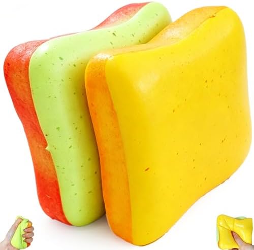 Colorful toast slices bread squishy set