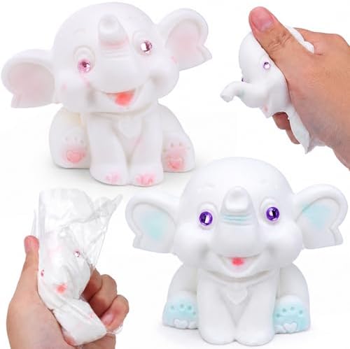 2 pack elephant squishy soft squeeze fidget set