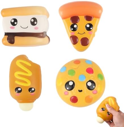 Hot dog squishy variety pack slow rising squeeze stress relief toy