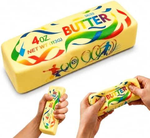Sporty printed butter stick squishy
