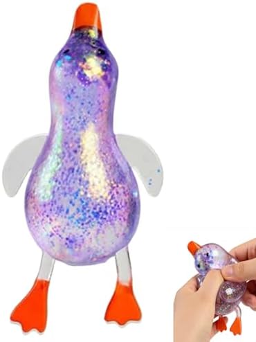Purple duck squishy soft slow rising squeeze stress relief toy