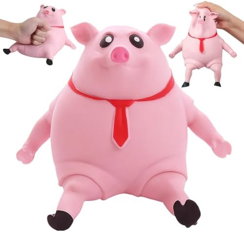 Big pink pig squishy slow rising stretchy piggy