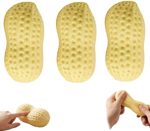 Stretchy peanut squishy crunchy slow rising squeeze stress relief toy