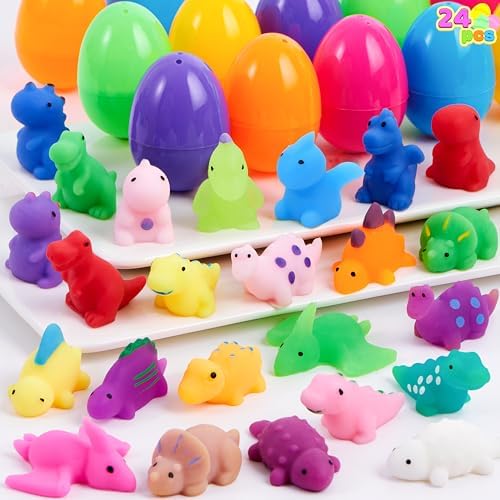 Mini mochi dinosaur squishy 24 pack with surprise eggs