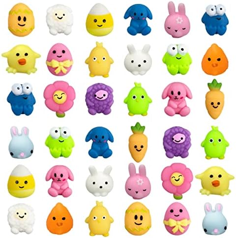 36 Easter bunny and chick mochi egg squishies