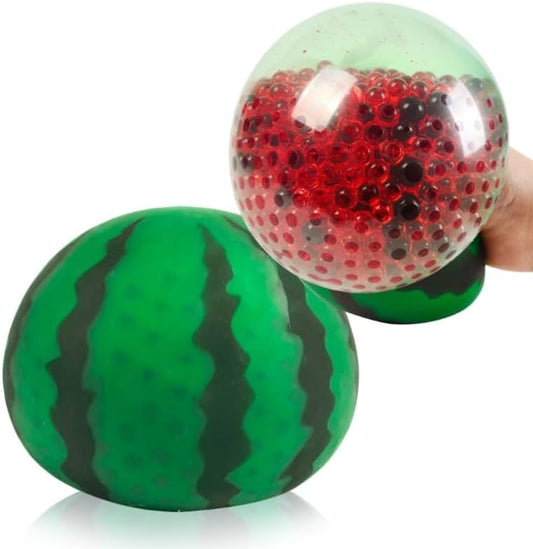 Water bead watermelon squishy ball and green melon ball