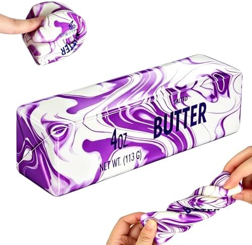 Purple marble butter stick squishy