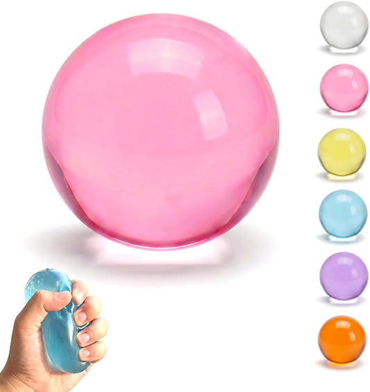 Soft pink coconut squishy slow rising squeeze stress ball