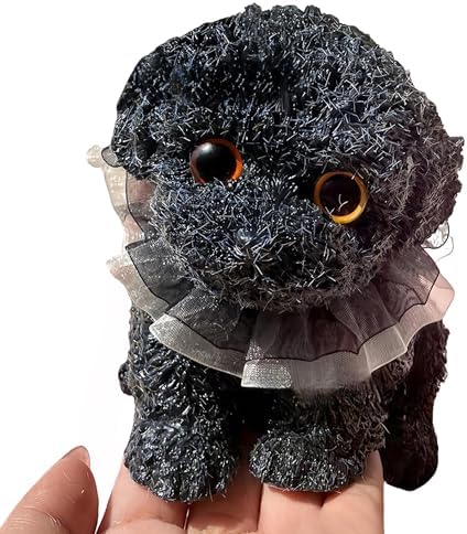 Black poodle mochi dog squishy