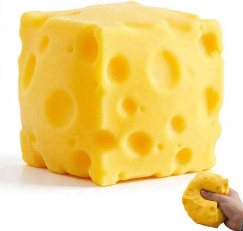 Yellow Cheese Block Squishy Slow Rising Stress Relief Toy