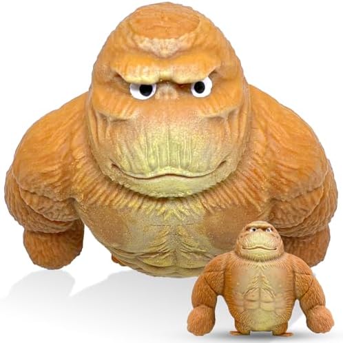 Golden monkey squishy stretchy gorilla sensory toy
