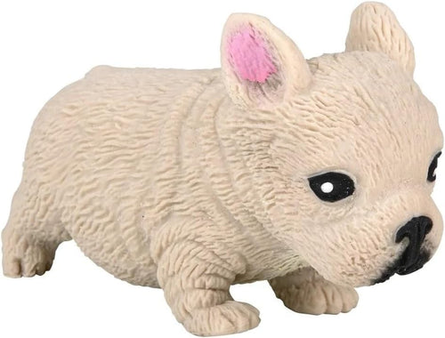 Cream French bulldog stretchy textured dog squishy