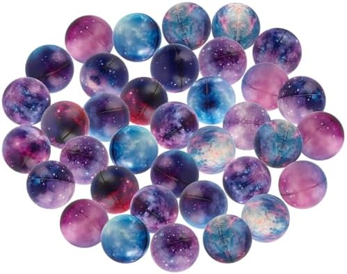 Pile of mini galaxy squishy ball foam stress balls