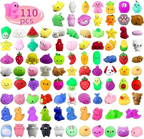 110 piece kawaii mini mochi egg squishy collection