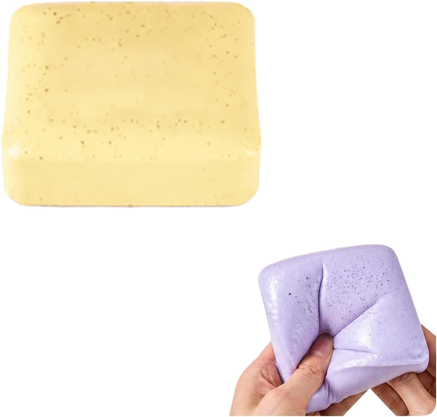 Jumbo yellow butter milk brick squishy slow rising squeeze toy
