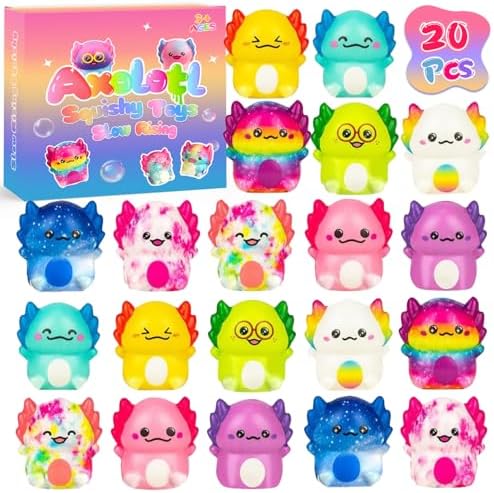 Axolotl egg squishy pack twenty slow rising squishies