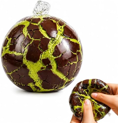 Matcha chocolate crackle squishy stress ball sensory toy