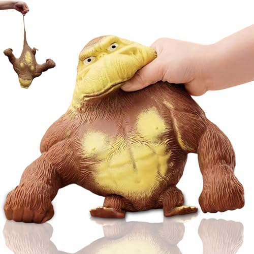 Soft tan stretchy latex monkey squishy gorilla squeeze toy