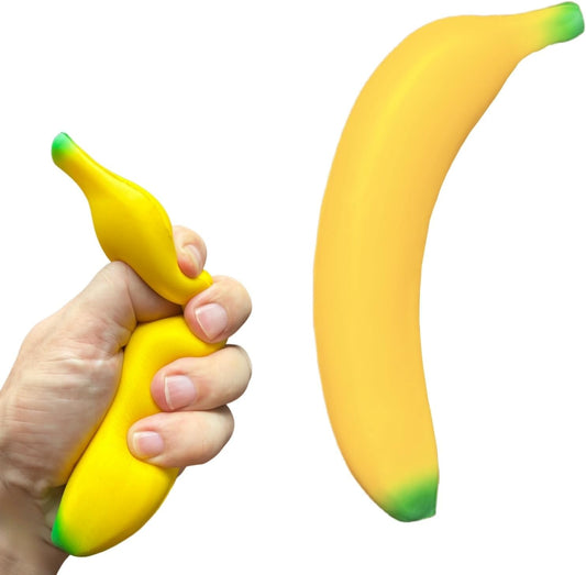 Squishy banana toy soft slow rising squeeze stress relief fidget