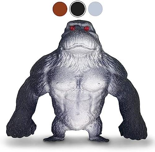 Black silverback monkey squishy gorilla squeeze stress toy
