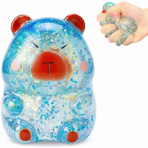 Ocean blue capybara squishy slow rising squeeze stress ball