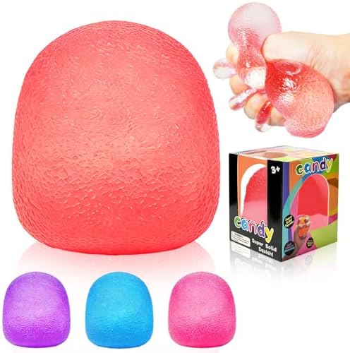 Red candy squishy stretchy squeeze ball