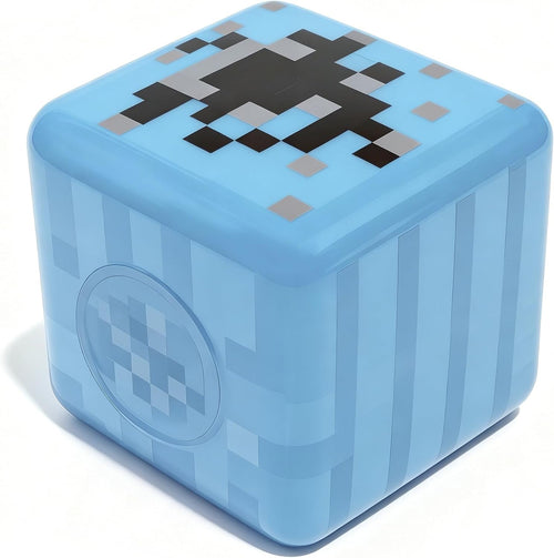 Blue pixelated TNT cube squishy block