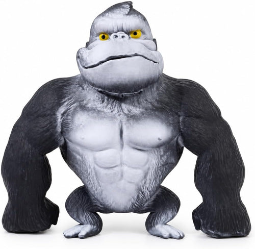 Silver grey monkey squishy stretchy ape squeeze toy