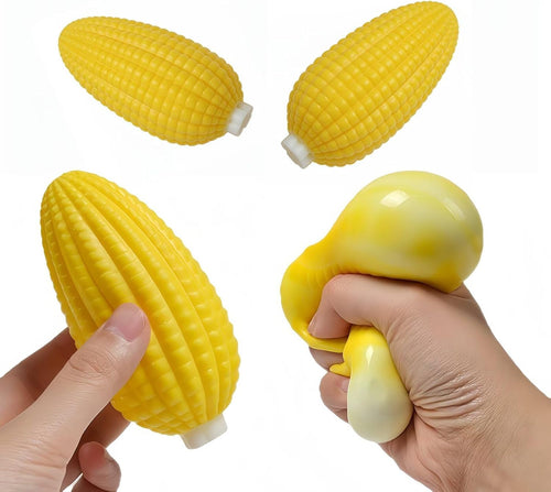 2 pack corn squishy squeeze stress ball fidget toys