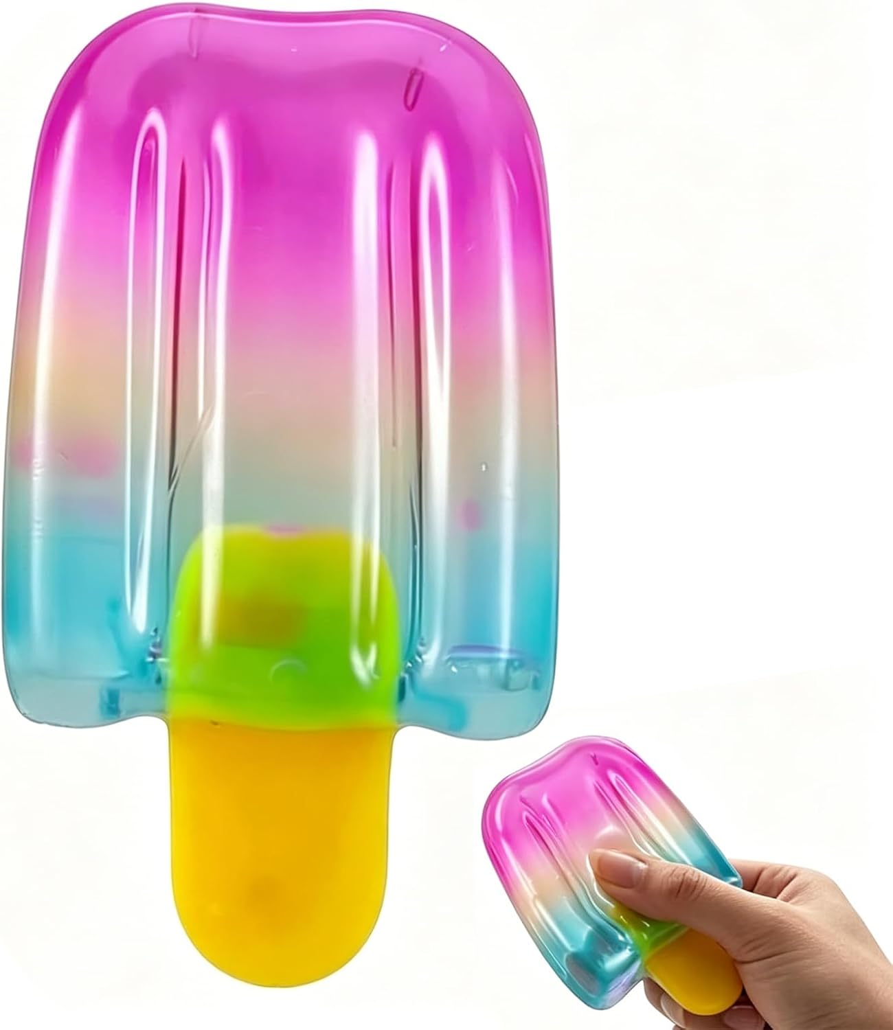 Cotton candy pink and blue popsicle ice cream squishy