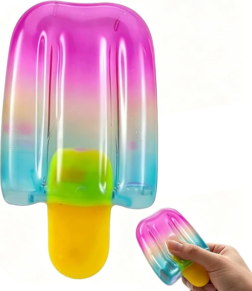 Cotton candy pink and blue popsicle ice cream squishy