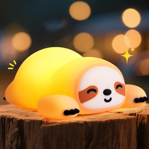 Jumbo sloth squishy light big soft squeeze silicone sloth