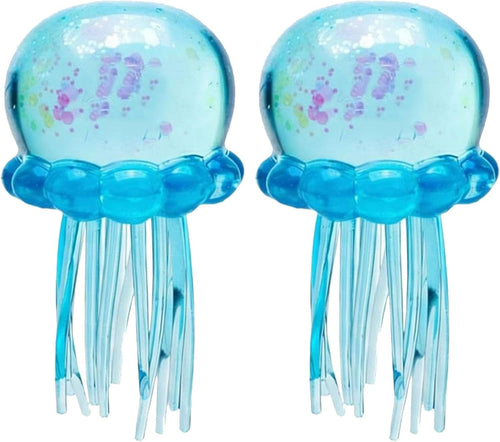 2 pack blue jellyfish squishy slow rising stress balls