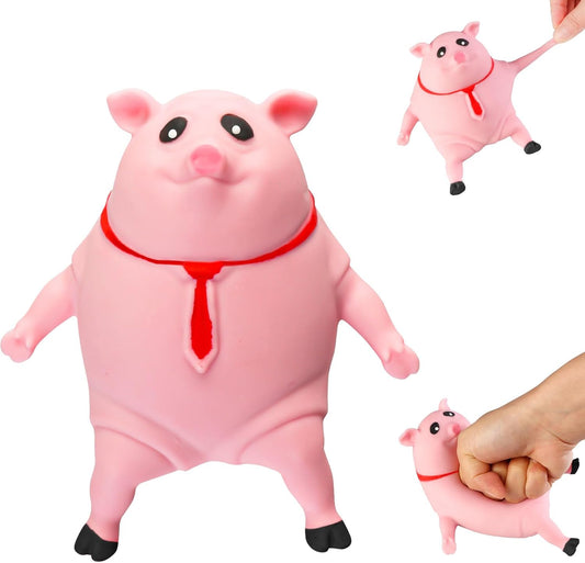 Pink pig squishy stretchy piggy slow rising fidget