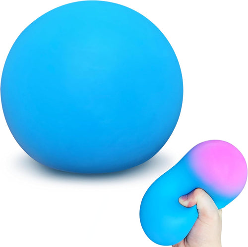 Big blue color changing mesh squishy ball stress relief toy