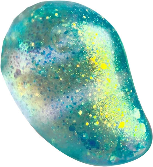 Glitter galaxy mango squishy jumbo slow rising squeeze toy