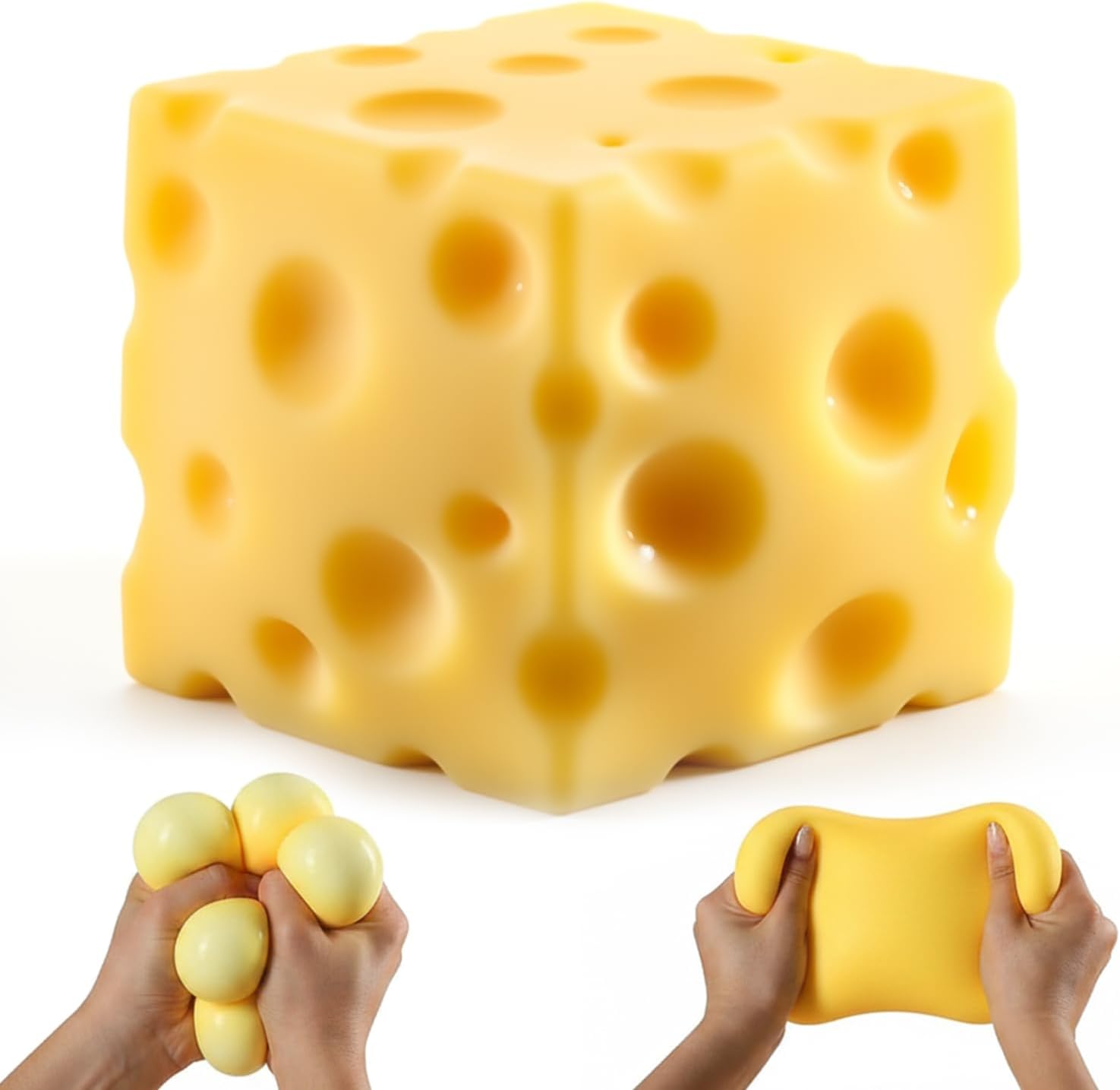 Jumbo Cheese Cube Squishy Big Slow Rising Stress Relief Toy