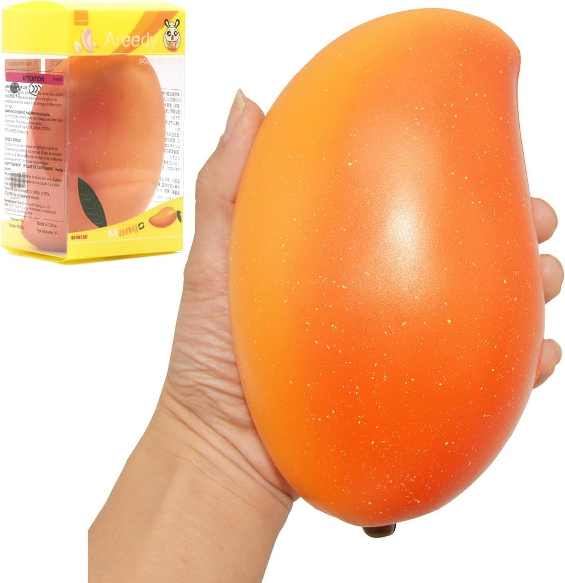 Gold mango orange squishy jumbo slow rising squeeze toy